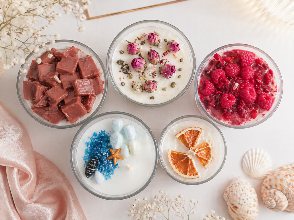 Premium Kokulu Cam Bardak Mumlar – Özel Seri