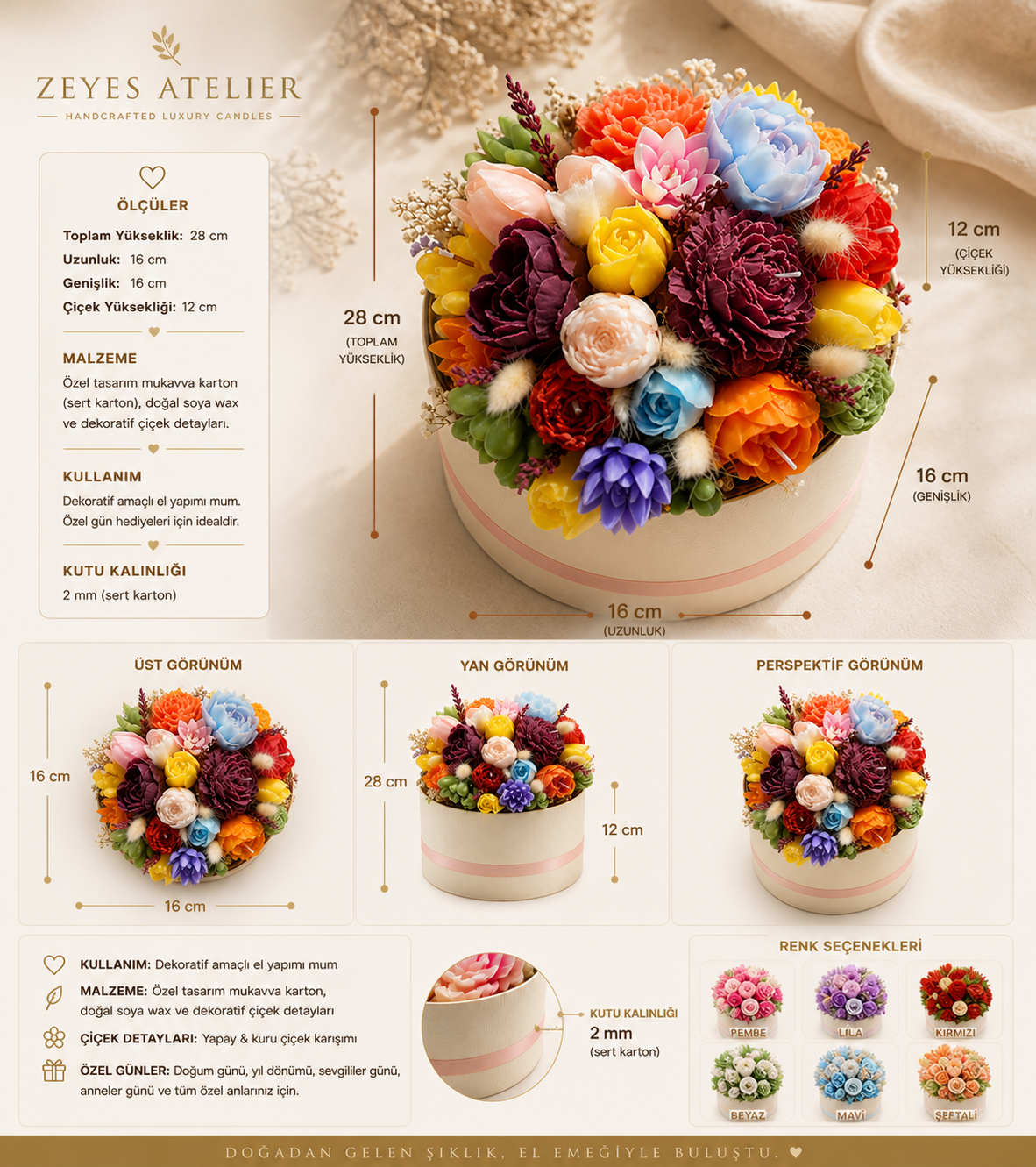 Floral Mum Buketi Hediye